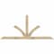 Ekena Millwork Richland Rough Sawn Timber Gable Bracket, Douglas Fir, 84"W x 38"H x 4"D x 4"F, 11/12 Pitch GBW084X38X0404RIC00RDF - alternate 1